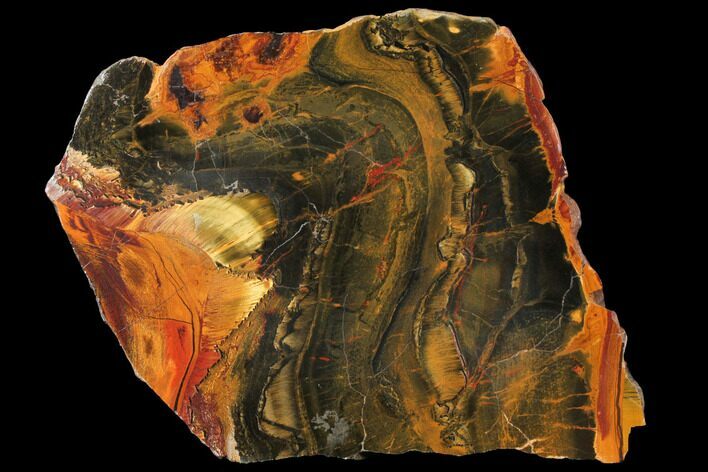 Marra Mamba Tiger's Eye Slab - Mt Brockman ( Billion Years) #133082